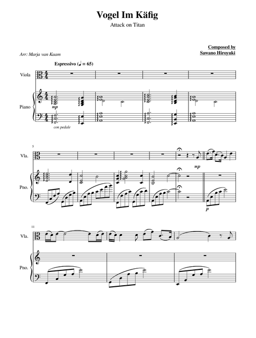 Vogel Im Kafig – Hiroyuki Sawano