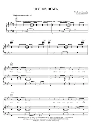 Play Official version of Upside down Sheet Music by Jack Play Official version of Upside down Sheet Music by Jack