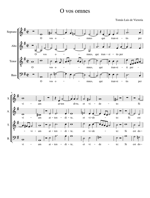 O vos omnes- Victoria