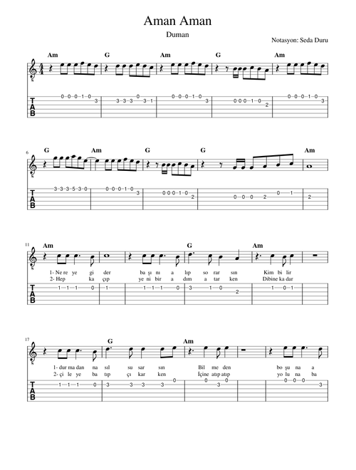 Aman aman – Duman