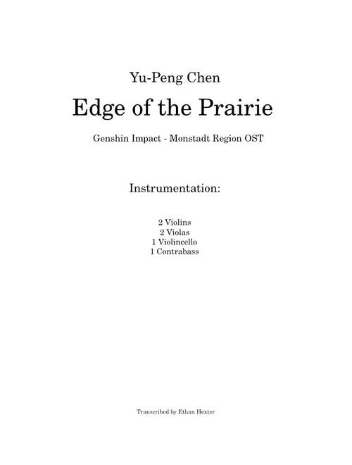 The Edge of the Prairie (Monstadt OST) [Genshin Impact]