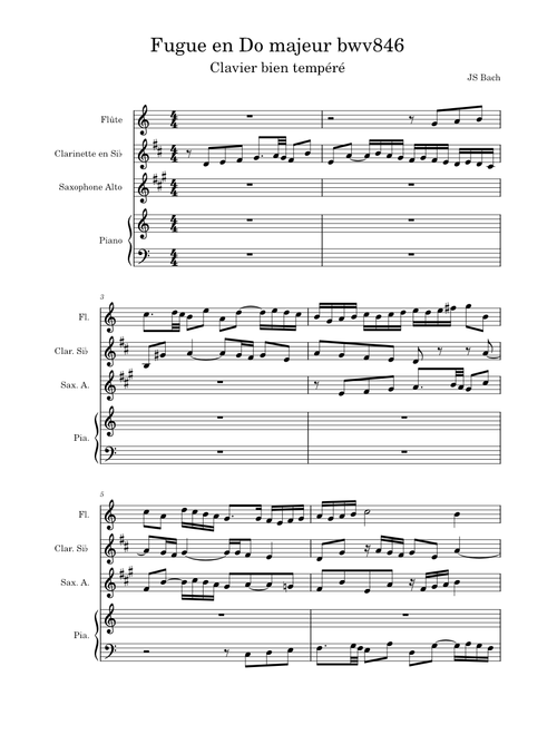 Prelude and Fugue in C major, BWV 846 – Johann Sebastian Bach
