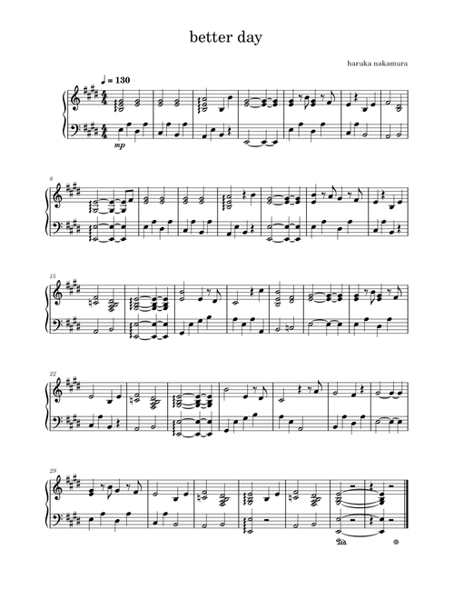 better day – Haruka Nakamura