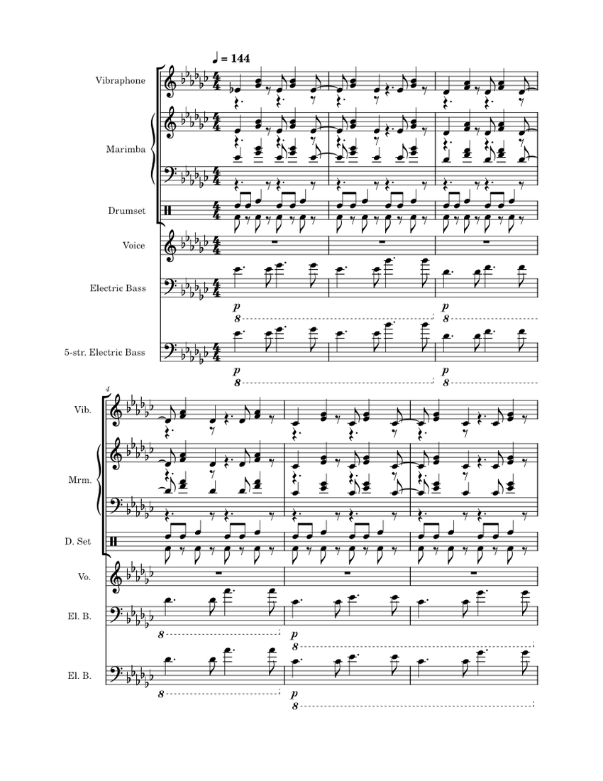 Elevator Jam-Roblox-Doors-LSPLASH Sheet Music for Vocals