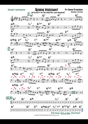 Groove Merchant - Jazz Band Sheet Music with Chords for Piano