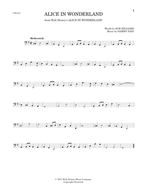 Alice In Wonderland - Bill Evans (Cello Solo)