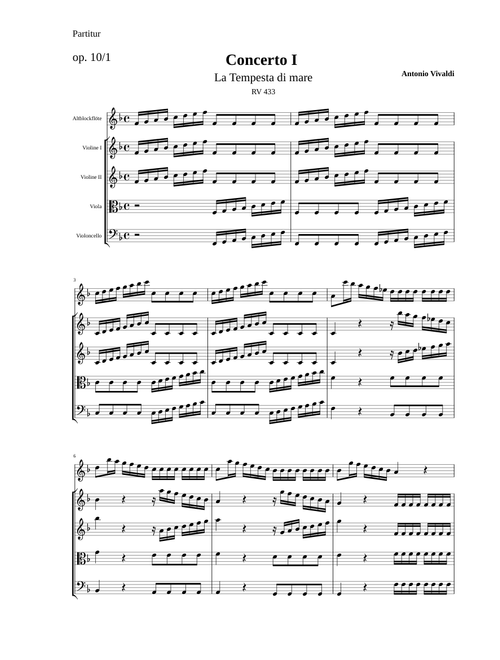 Vivaldi La tempesta di mare