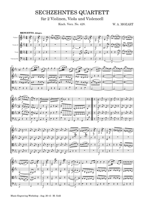 String Quartet No.16 in E-flat major, K428/421b – Wolfgang Amadeus