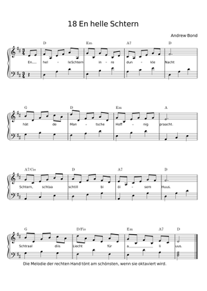 En helle Schtern – Andrew Bond Sheet Music with Chords for Piano (Solo ...