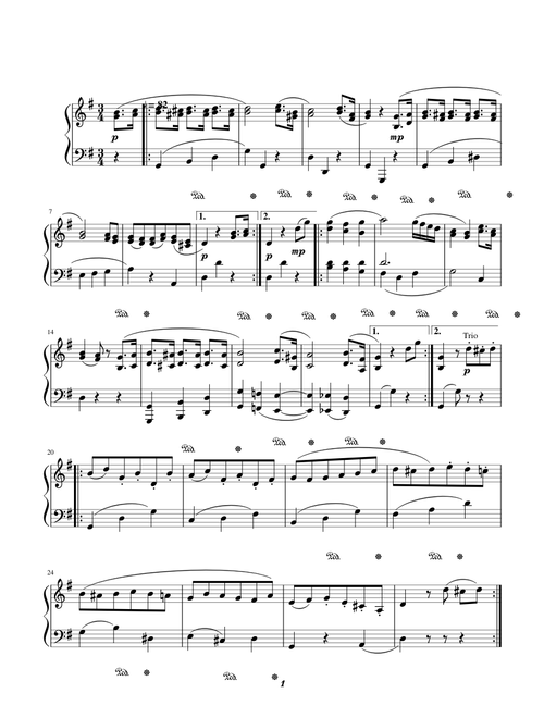 Minuet in G - Ludwig van Beethoven