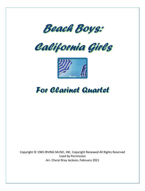 California Girls (Arr. Cheryl Bray Jackson) - The Beach Boys (Woodwind Ensemble)