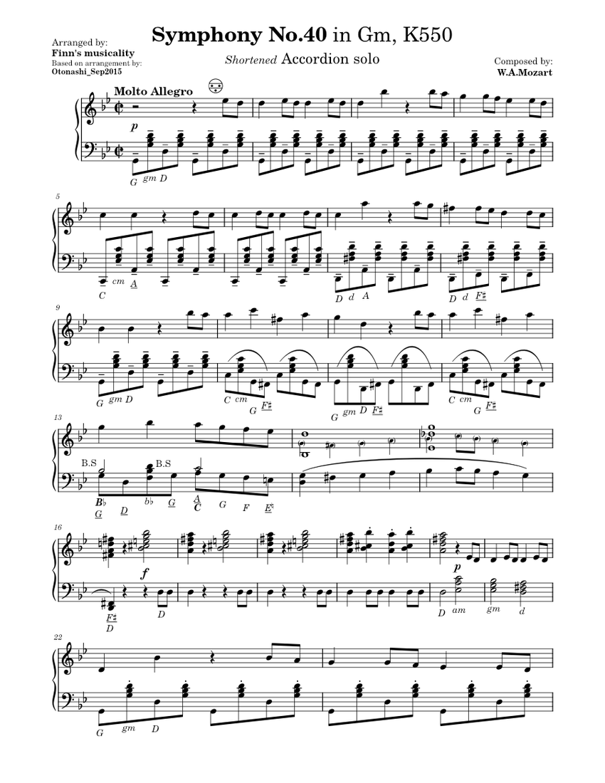 Symphony No.40 in G minor, K.550 – Wolfgang Amadeus Mozart
