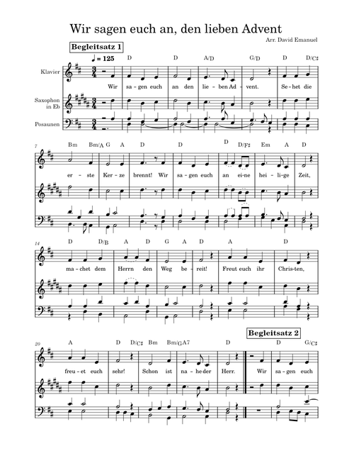 Wir sagen euch an den lieben advent – Heinrich Rohr