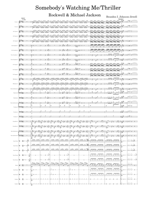 Somebody's Watching Me & Thriller Marching Band Arrangement