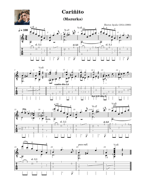 Cariñito – Mazurka by Hector Ayala