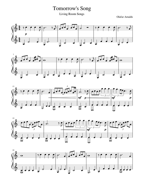 Olafur Arnalds - Tomorrow's Song