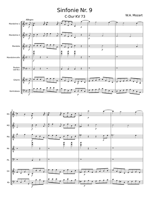 Symphony No.9 in C major, K.73/75a - Wolfgang Amadeus Mozart
