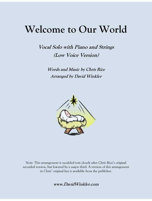 Welcome To Our World (Arr. David Winkler) - Chris Rice (String Ensemble)
