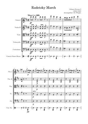 Play Official version of Radetzky-Marsch, Op.228 Sheet Music by