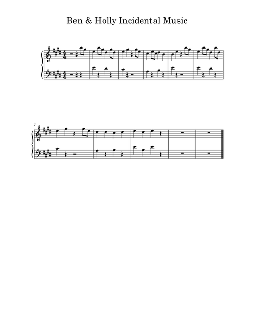 Ben & Holly Little Kingdom - Incidental Music