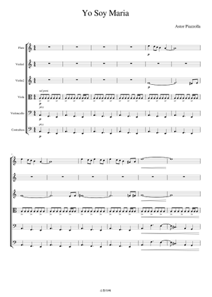 Yo soy Maria - Astor Piazzolla Sheet Music for Piano, Vocals