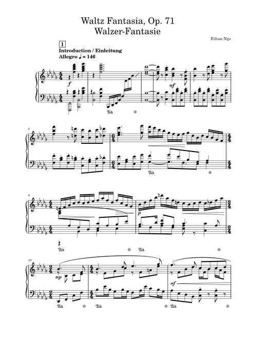 Waltz Fantasia, Op. 71