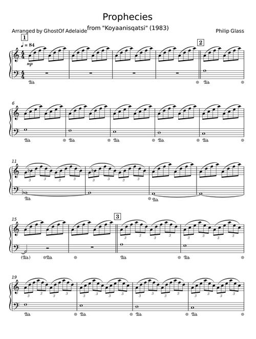 Prophecies  - Philip Glass