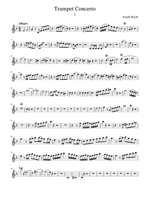Haydn Trumpet Concerto I