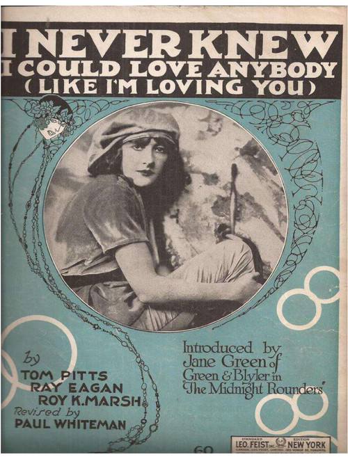 I Never Knew I Could Love Anybody (Arr. Enea A.) - Raymond B. Egan, Tom Pitts, Roy K. Marsh (Guitar Tab)