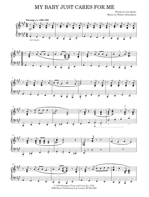 My Baby Just Cares For Me - Nina Simone (Solo)