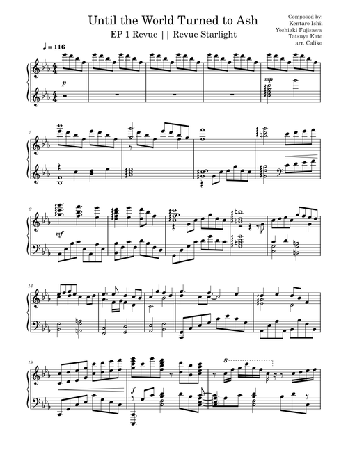 Until the World Turned to Ash - Revue Starlight