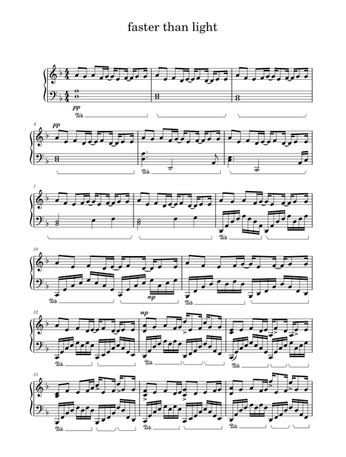 Faster Than Light (Piano) – Andreas Waldetoft Faster Than LIght