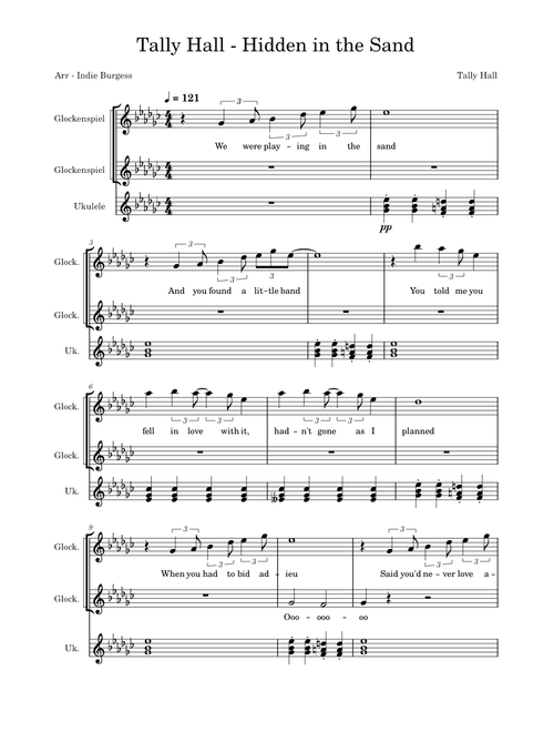 Hidden in the sand – Tally Hall Ukulele and Glockenspiel Duo