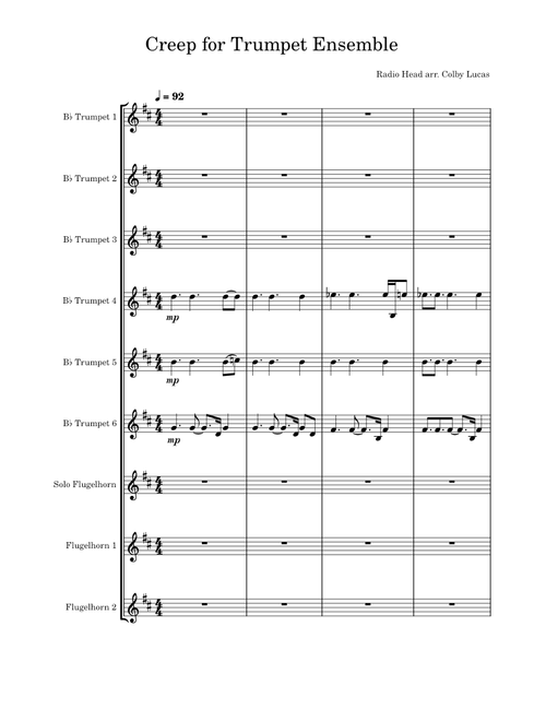 Creep – Radiohead Creep for Trumpet Ensemble