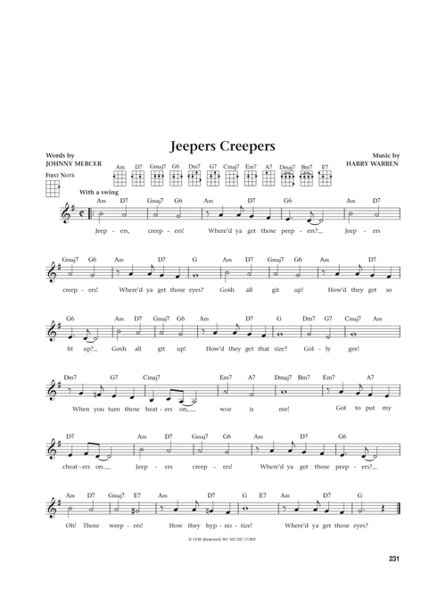 Jeepers Creepers (from The Daily Ukulele) (arr. Jim Beloff) - Louis Armstrong (Ukulele)