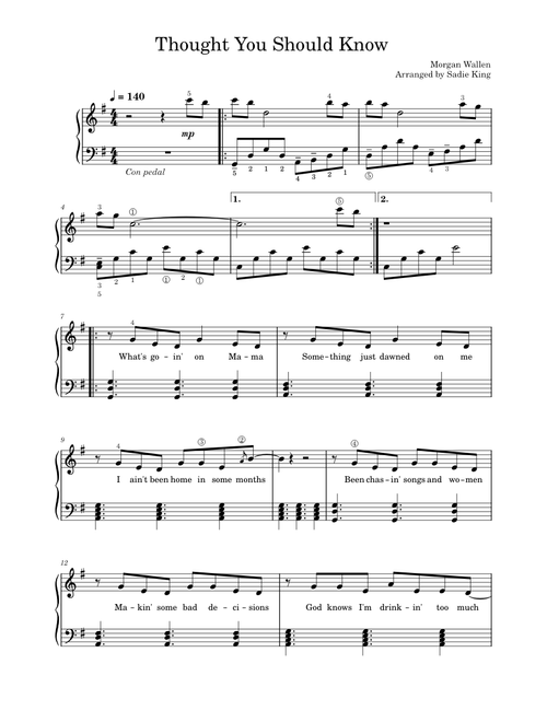 Thought You Should Know – Morgan Wallen - Shorter version
