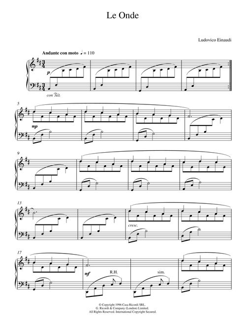 Le Onde - Ludovico Einaudi (Educational Piano)