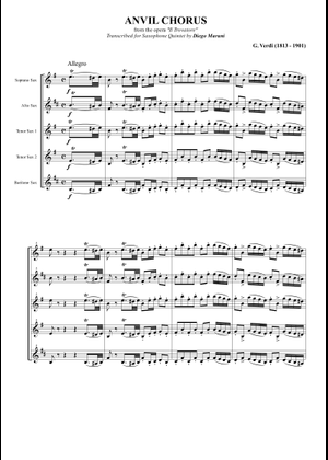 Verdi, Il Trovatore: Stride la vampa Sheet Music for Piano, Flute