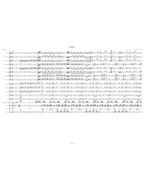 Yummy - Justin Beiber Marching Band Arrangement arr. by Ivory Lloyd