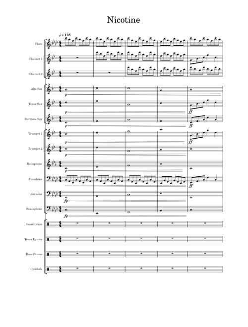 Nicotine - Panic! At The Disco Marching Band Arrangement