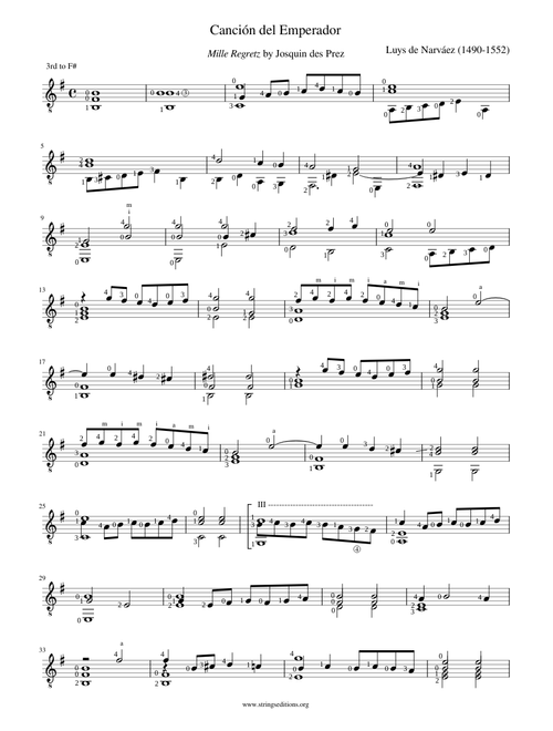 Canción del Emperador – Luys de Narváez
