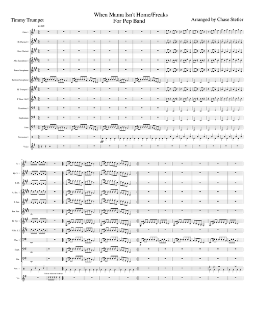 When Mama Isn't Home/Freaks by Timmy Trumpet (For Pep Band)