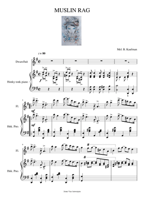 Muslin Rag by Mel B. Kaufman (1918) Sheet Music for Piano (Solo ...