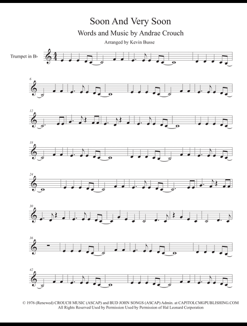 Soon And Very Soon (Arr. Kevin Busse) - Andrae Crouch (Trumpet Solo)