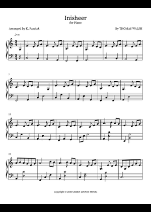 Inisheer with harmony part - Thomas Walsh Sheet Music with Chords for ...