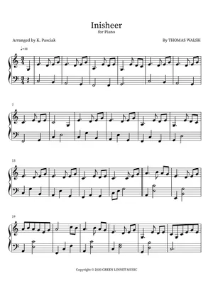 Inisheer Notes Inisheer with harmony part - Thomas Walsh Sheet Music with Chords for ...