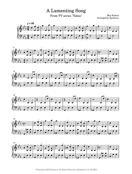 A Lamenting Song – Max Richter