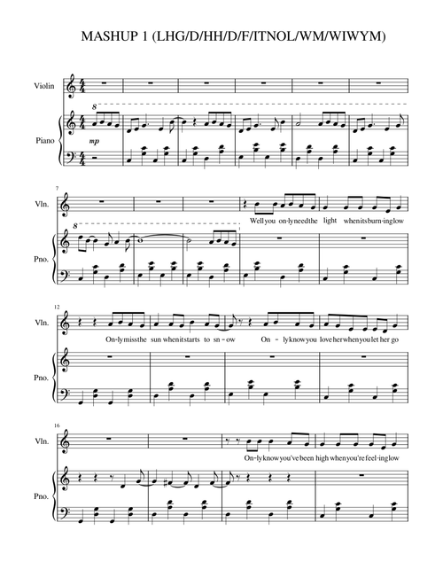 Pop Song Mashup
