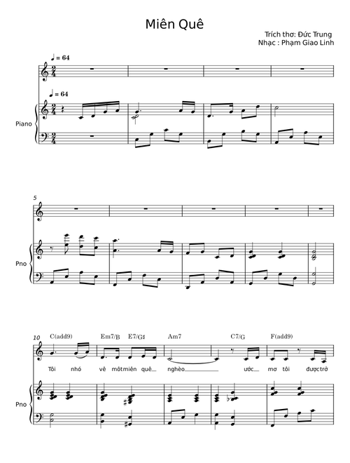 Miên Quê – Đức Trung;Phạm Giao Linh