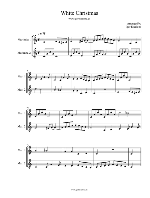 White christmas | Mallet duet